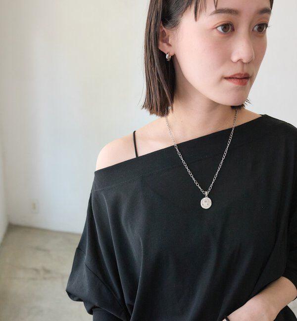  「【大人の肌見せ/抜け感◎/接触冷感/汗じみ防止機能付き】シアードルマンカットソー」|Tシャツ・カットソー|