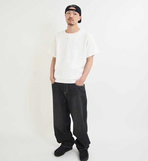  「【Sourcream/サワークリーム】ワッフルヘンリーネックTEE / 2サイズ」|Tシャツ・カットソー|