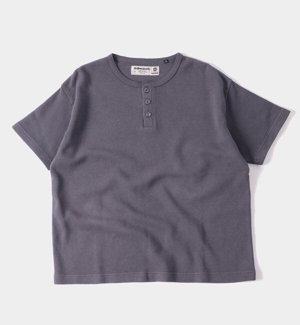  「【Sourcream/サワークリーム】ワッフルヘンリーネックTEE / 2サイズ」|Tシャツ・カットソー|
