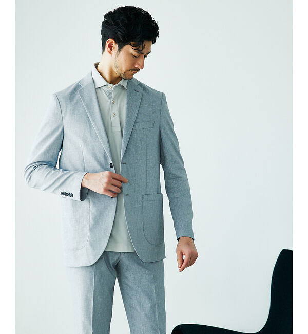ABAHOUSE「【接触冷感】アイスピケ ストレッチ ポロシャツ / FLEX COOL【予約】」|ポロシャツ|