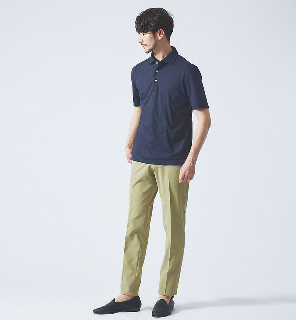 ABAHOUSE「【接触冷感】アイスピケ ストレッチ ポロシャツ / FLEX COOL【予約】」|ポロシャツ|