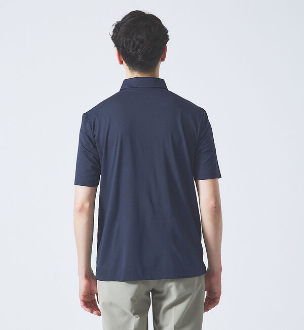 ABAHOUSE「【接触冷感】アイスピケ ストレッチ ポロシャツ / FLEX COOL【予約】」|ポロシャツ|