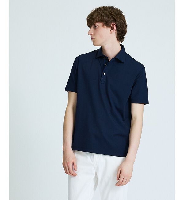 ABAHOUSE「【接触冷感】アイスピケ ストレッチ ポロシャツ / FLEX COOL【予約】」|ポロシャツ|