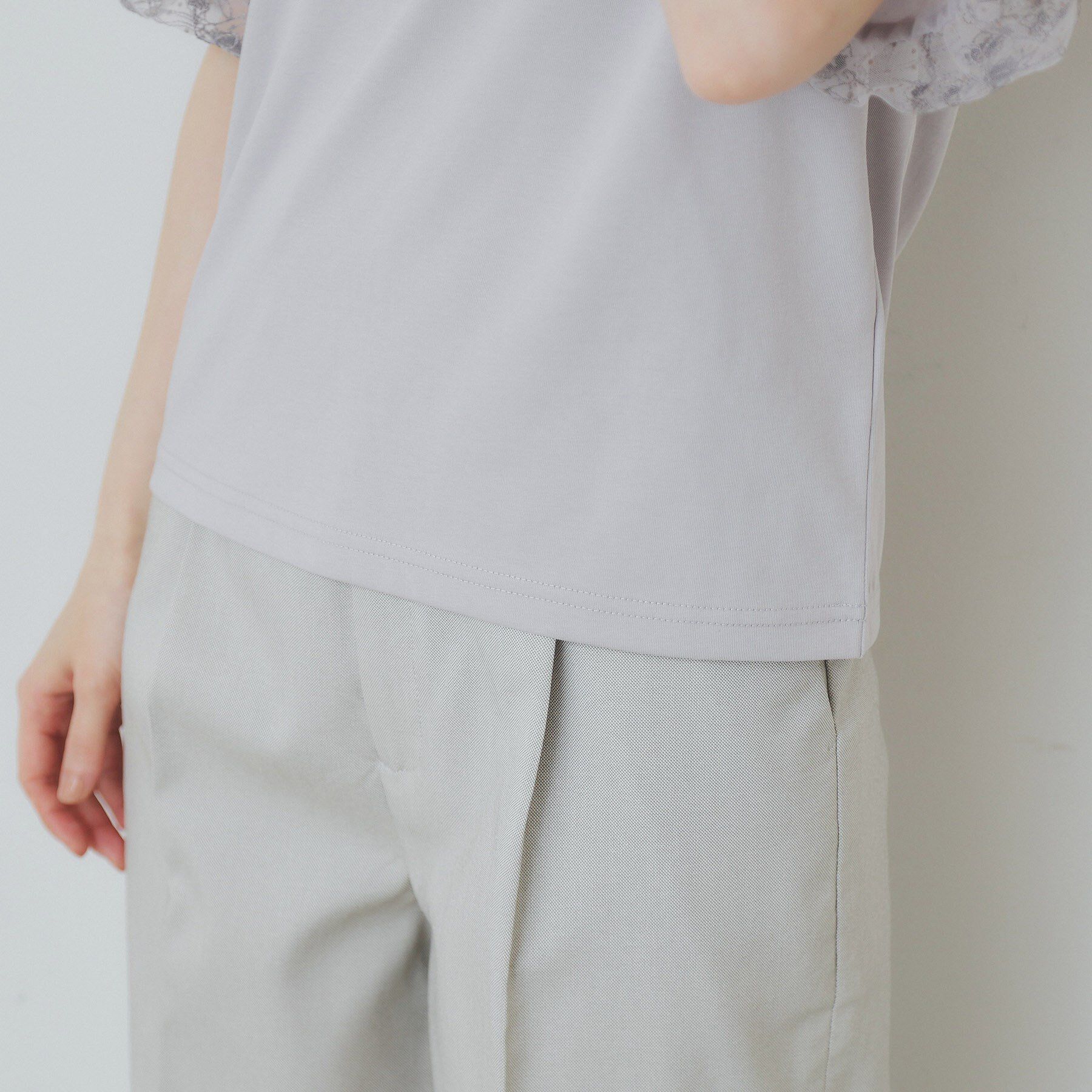 index「シアーバルーンスリーブトップス【洗濯機洗い可／接触冷感】」|Tシャツ・カットソー|