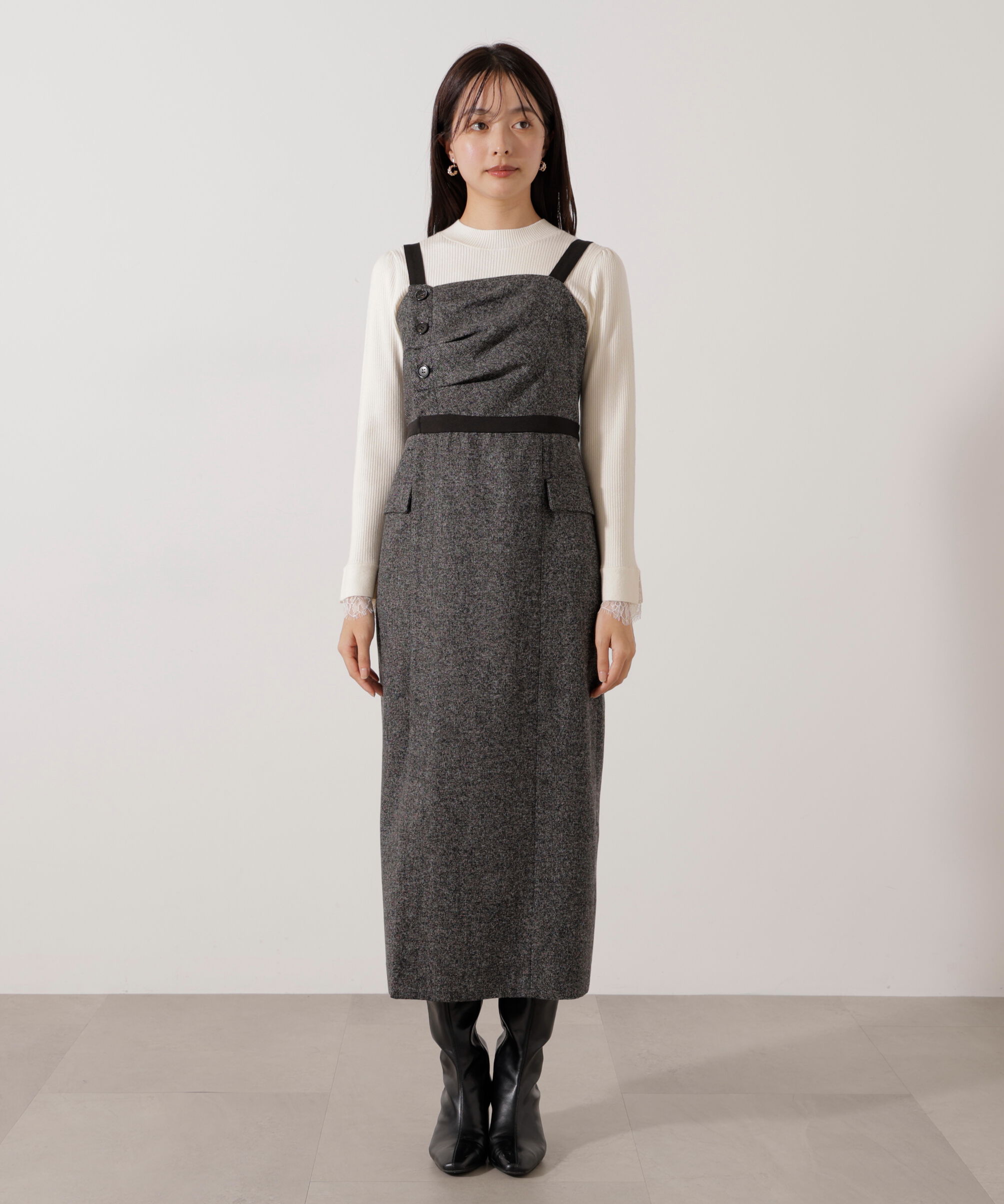 PROPORTION BODY DRESSING「アシメタックジャンスカ」|ワンピース|