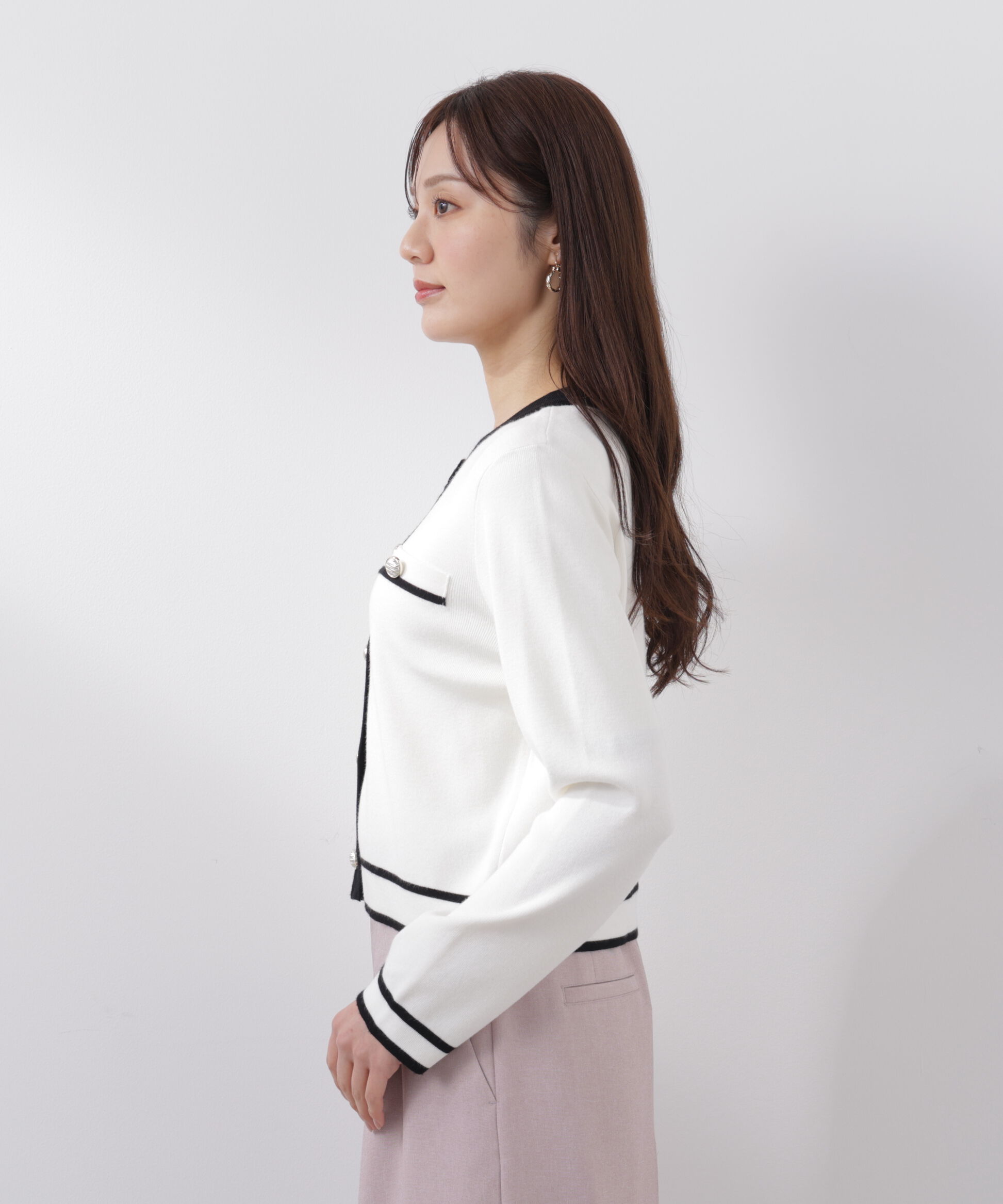 PROPORTION BODY DRESSING「バイカラーアンサンブル　26SS」|ニット・セーター|