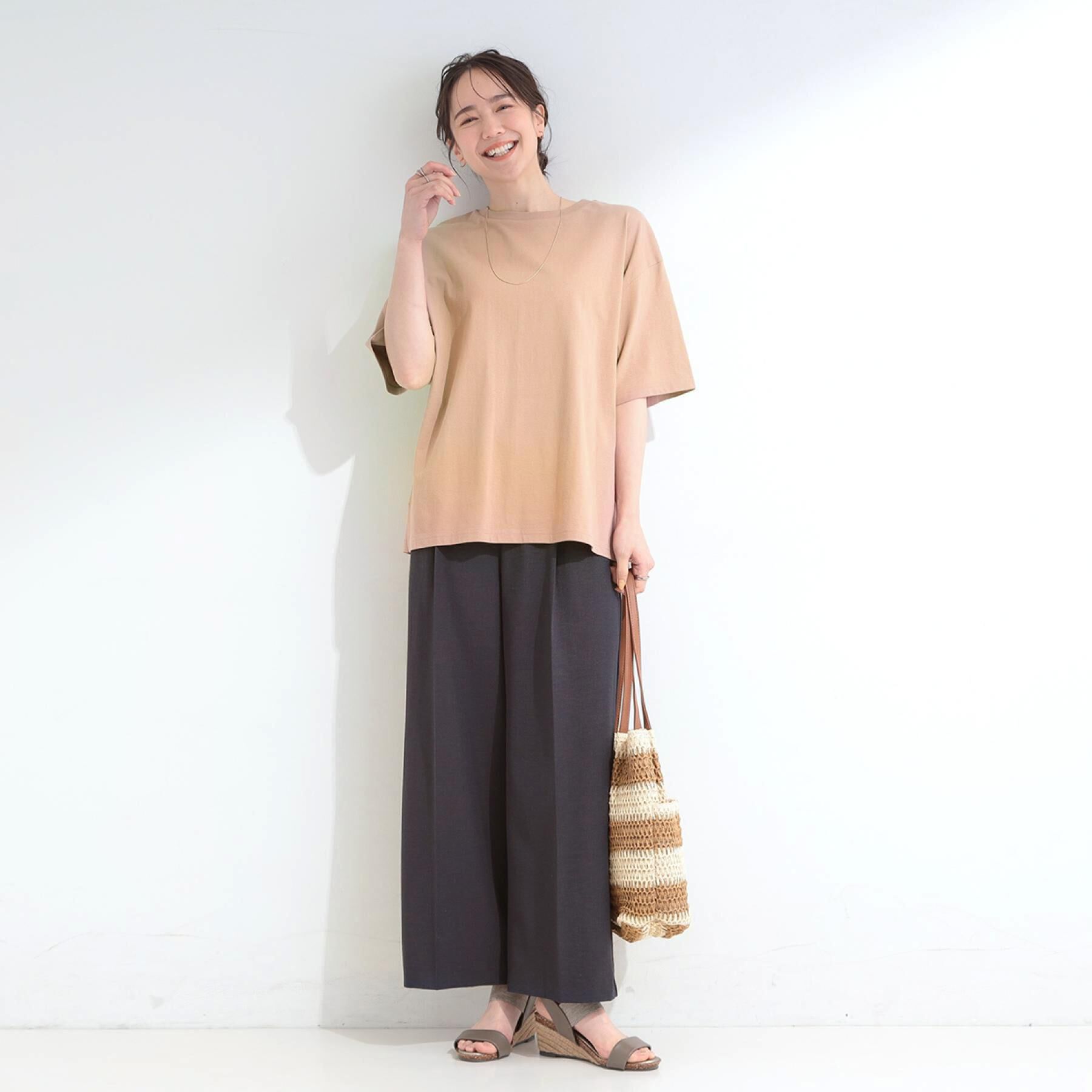 SHOO･LA･RUE「【綿100％/S-LL/プチプラ】 無地＆プリントアソート ベーシックTシャツ」|Tシャツ・カットソー|