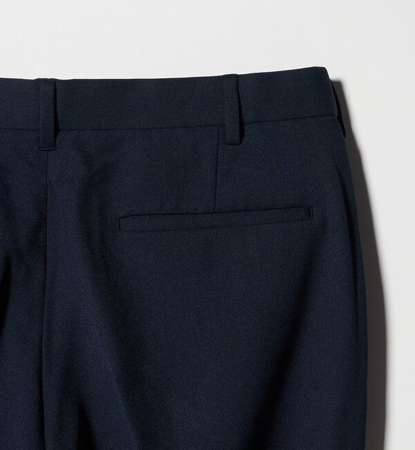 BEAUTY&YOUTH UNITED ARROWS「ピンヘッド ポリエステル ノープリーツ スリム パンツ NO.1 セットアップ対応可能」|チノ|