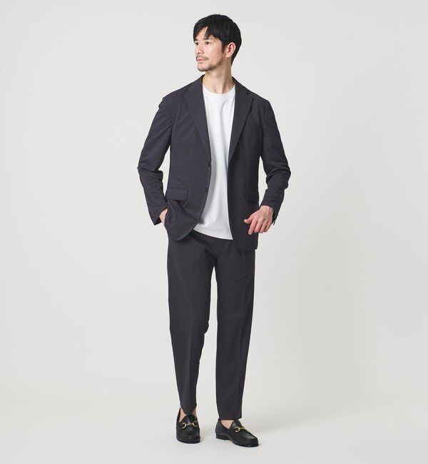 BEAUTY&YOUTH UNITED ARROWS「【WEB限定 WARDROBE SMART】エアリーピケ コンフォート セットアップ/ジャケット＆イージー」|スーツ|