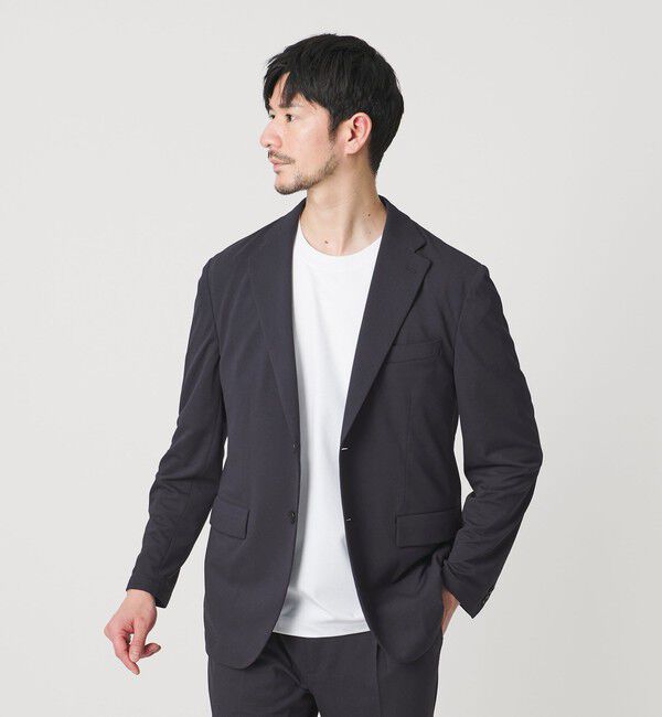 BEAUTY&YOUTH UNITED ARROWS「【WEB限定 WARDROBE SMART】エアリーピケ コンフォート セットアップ/ジャケット＆イージー」|スーツ|