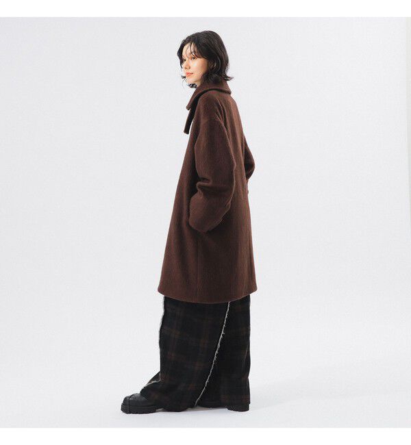 BEAMSBOY「maturely / シャギー ヘリンボーン ダッフルコート」|ダッフルコート|