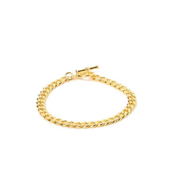 BEAMS「BEAMS / ゴールド チェーン ブレスレット SILVER925」|ブレスレット・バングル|GOLD