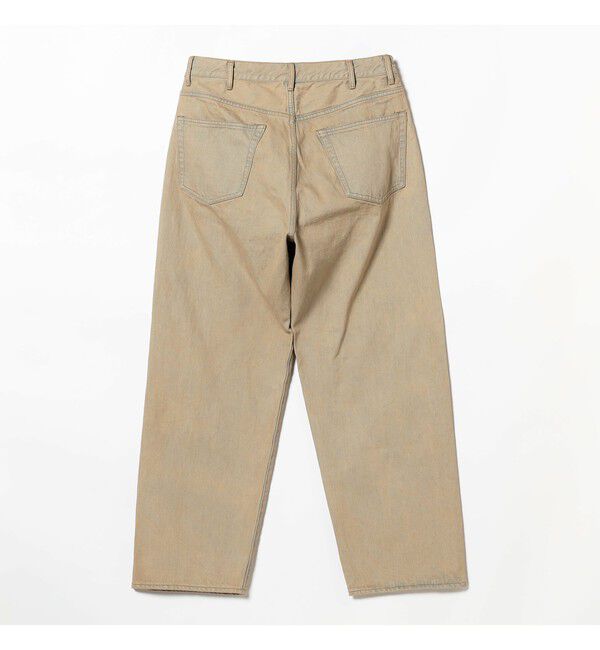BEAMS「BEAMS｜Wide Denim Pants｜5ポケット ヴィンテージディテール｜スピンドル仕様 ベルトレス」|デニム|