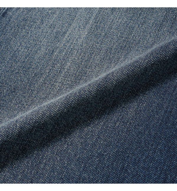 BEAMS「BEAMS｜Wide Denim Pants｜5ポケット ヴィンテージディテール｜スピンドル仕様 ベルトレス」|デニム|