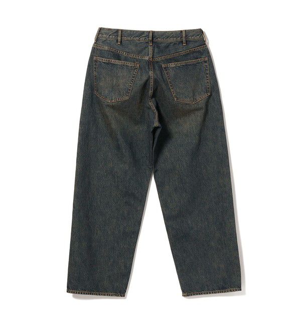 BEAMS「BEAMS｜Wide Denim Pants｜5ポケット ヴィンテージディテール｜スピンドル仕様 ベルトレス」|デニム|