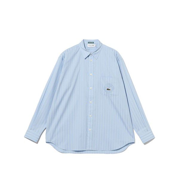 BEAMS「BEAMS｜【別注】LACOSTE / ストライプ シャツ｜メンズシャツ 長袖｜ラコステ ビームス 50周年｜ストライプ」|シャツ・ブラウス|