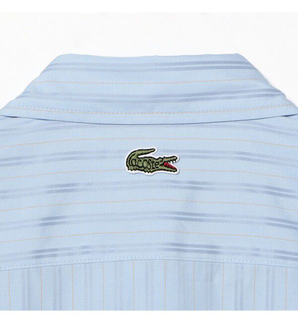 BEAMS「BEAMS｜【別注】LACOSTE / ストライプ シャツ｜メンズシャツ 長袖｜ラコステ ビームス 50周年｜ストライプ」|シャツ・ブラウス|