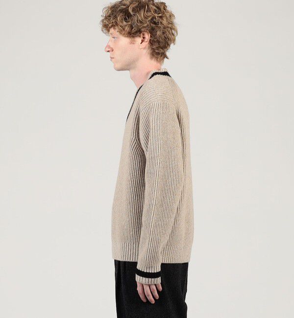 TOMORROWLAND MENS「TOMORROWLAND Tricot ウールカシミヤ メランジニット Vネックプルオーバー」|ニット・セーター|
