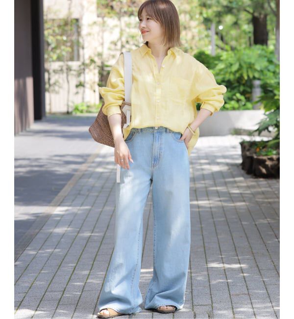 JOURNAL STANDARD relume「《追加 / 新色》カラーリネンオーバーサイズシャツ」|シャツ・ブラウス|
