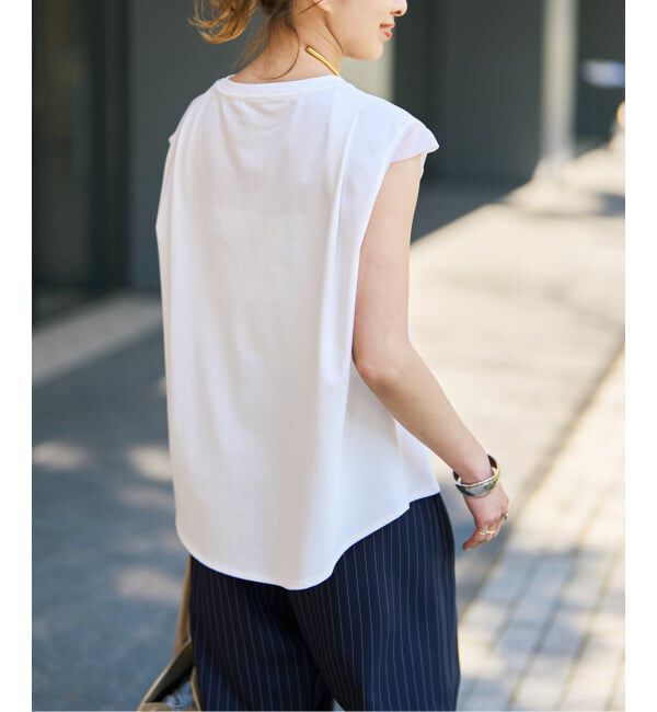 Spick and Span「オーガンジーコンビルーズプルオーバー」|Tシャツ・カットソー|
