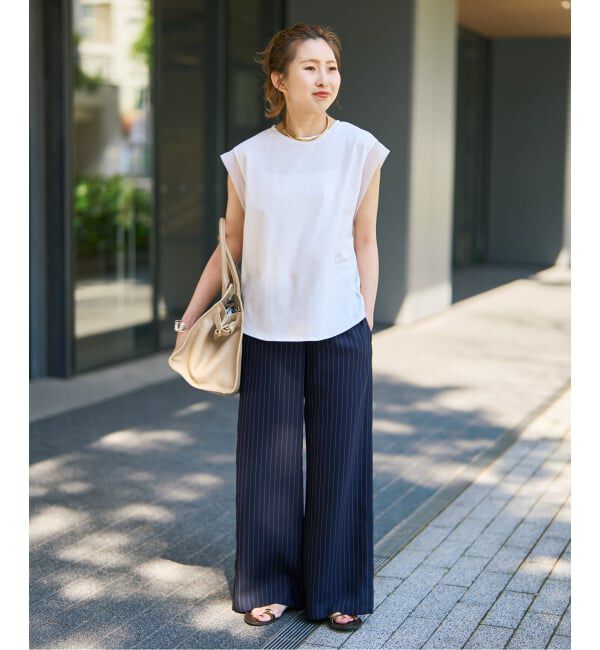 Spick and Span「オーガンジーコンビルーズプルオーバー」|Tシャツ・カットソー|