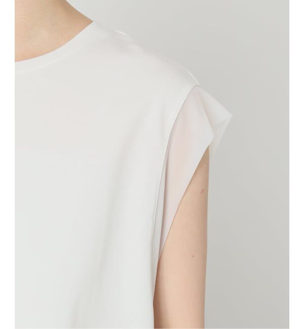 Spick and Span「オーガンジーコンビルーズプルオーバー」|Tシャツ・カットソー|