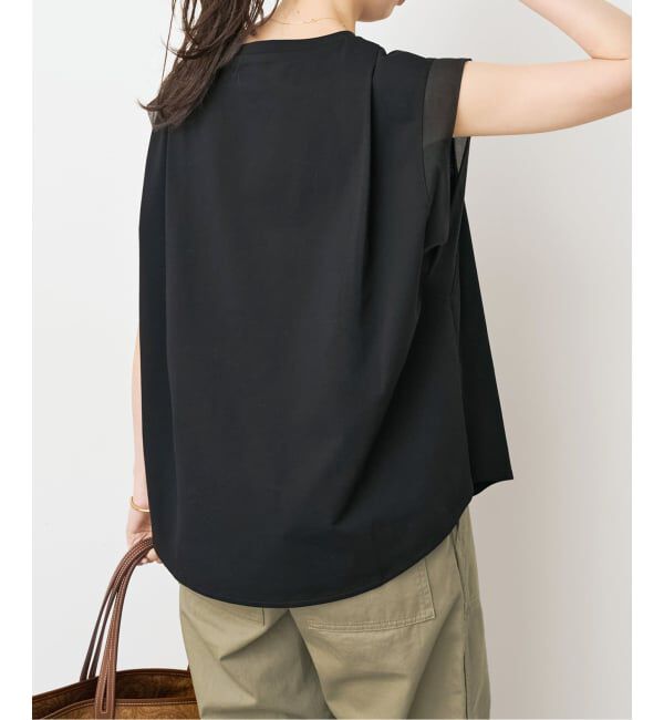 Spick and Span「オーガンジーコンビルーズプルオーバー」|Tシャツ・カットソー|