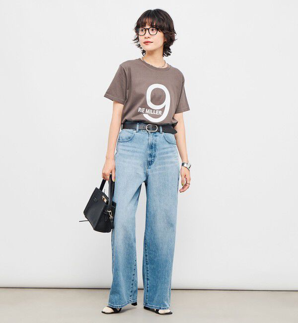 Rie Miller「【RM denim】ソフトルーズストレートデニム」|デニム|