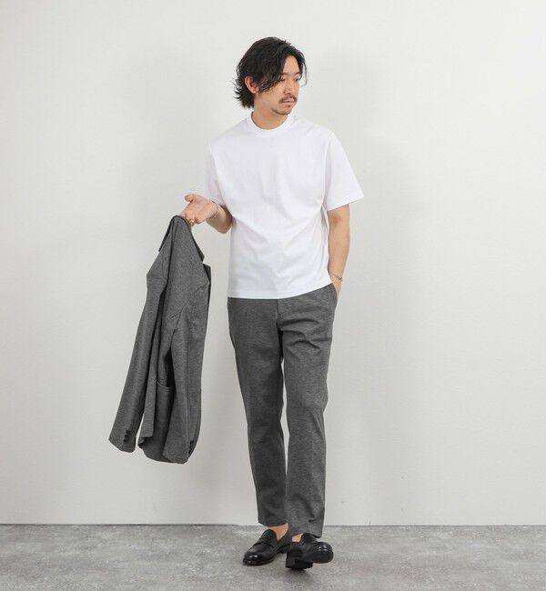 NOLLEY'S goodman「《ビジカジ対応》超長綿ハイゲージポンチ ジャケットTシャツ 26SS」|Tシャツ・カットソー|