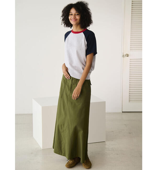 「RYE TENDER | コットン ラグランスリーブTシャツ WOMEN」|ニット・セーター|