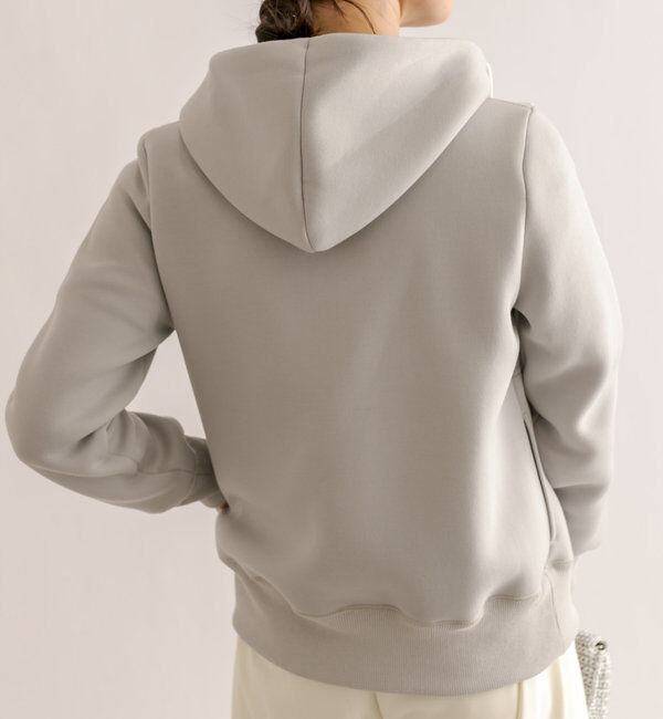  「【WEB限定/キレイめ上品】スポンジダンボールZIPパーカーカットソー」|パーカー|