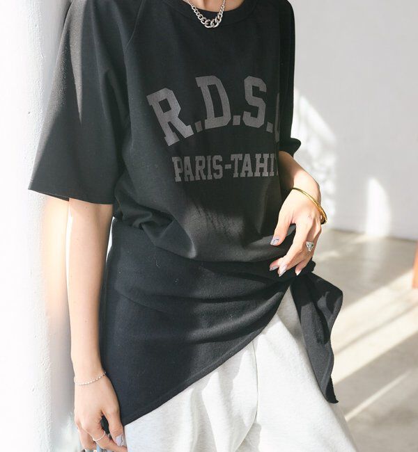 「【Yossshiiii企画/6色展開/ひんやりタッチ】R.D.S.CロゴTee」|Tシャツ・カットソー|ブラック