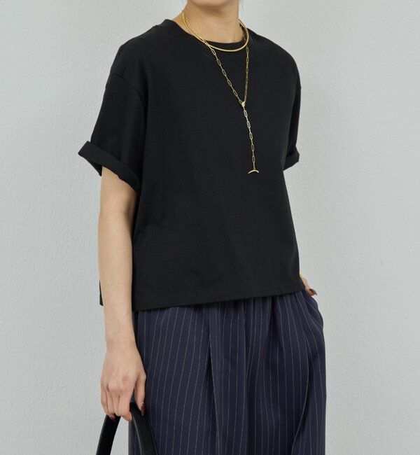  「クロップドTee」|Tシャツ・カットソー|ブラック