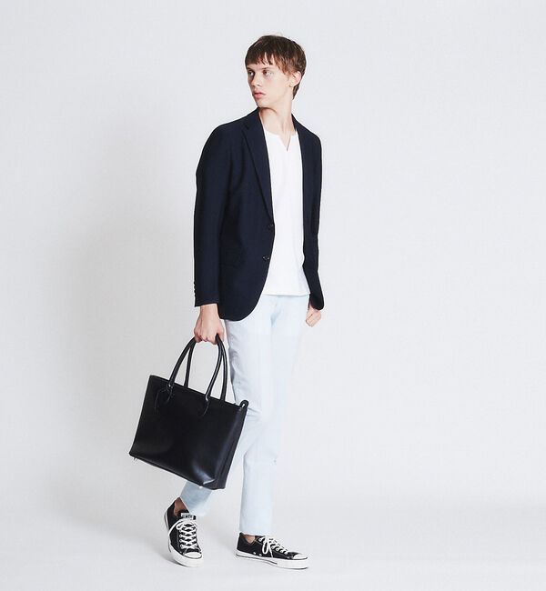 ABAHOUSE「【WEB別注】スプリットレザー トート バッグ / 天ファスナー付き」|トートバッグ|