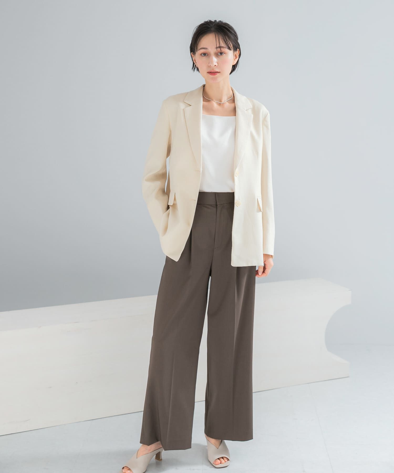URBAN RESEARCH ROSSO「リネンライクシングルテーラードジャケット」|その他|