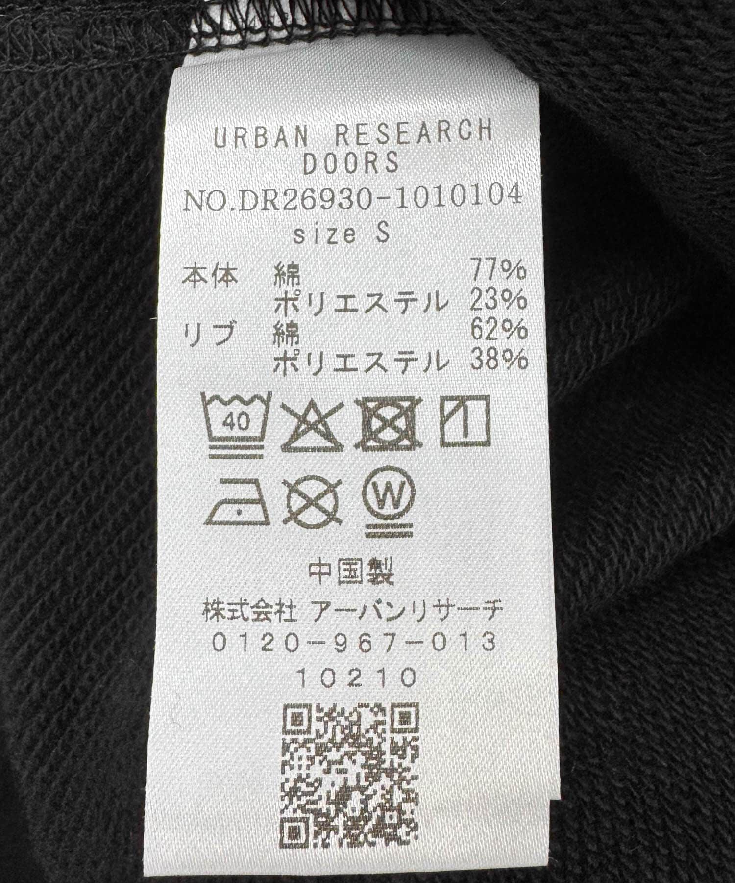URBAN RESEARCH DOORS「TGT ロゴプリント フーディ」|パーカー|