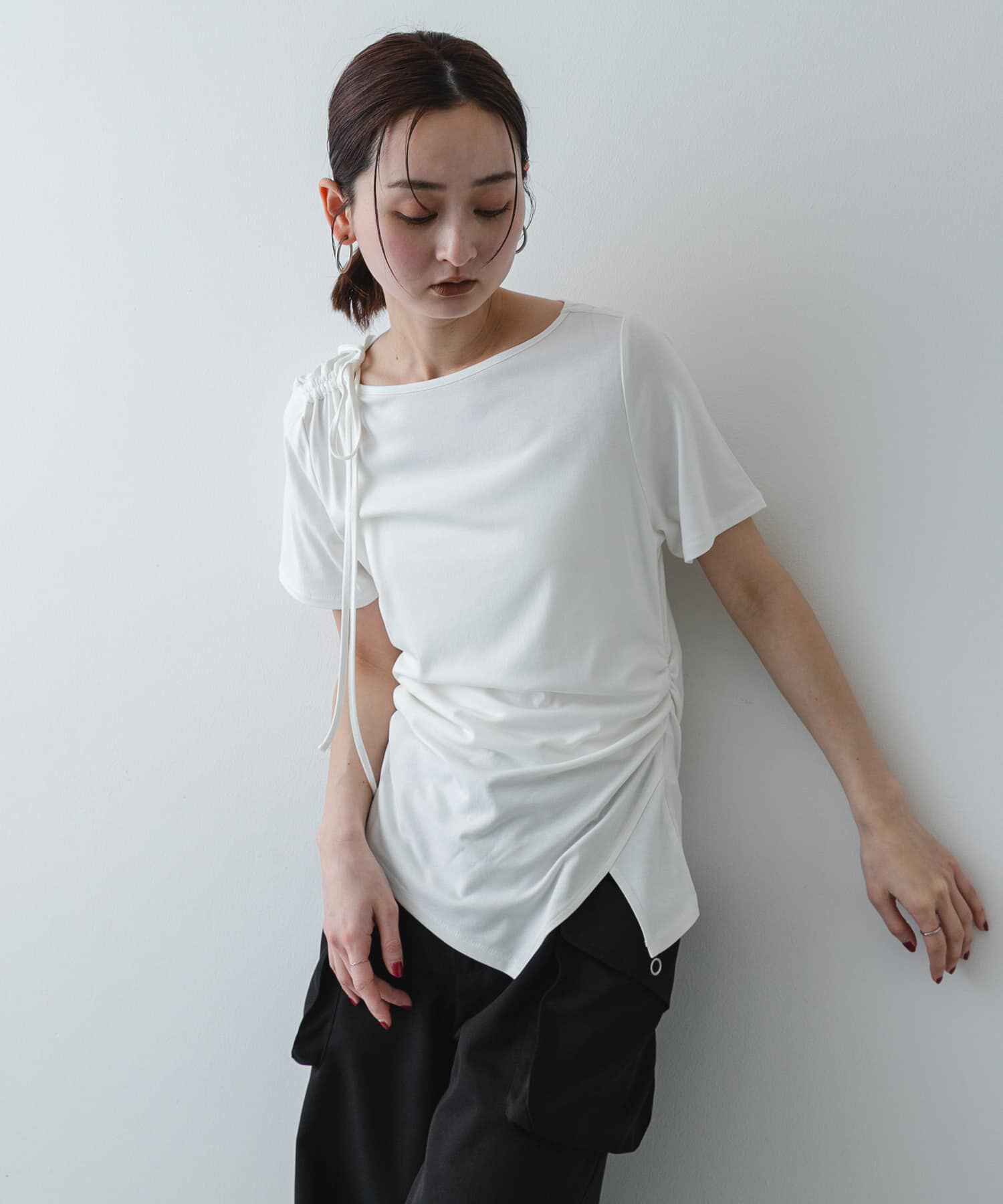 SENSE OF PLACE by URBAN RESEARCH「アシメデザインTシャツ(半袖)」|Tシャツ・カットソー|