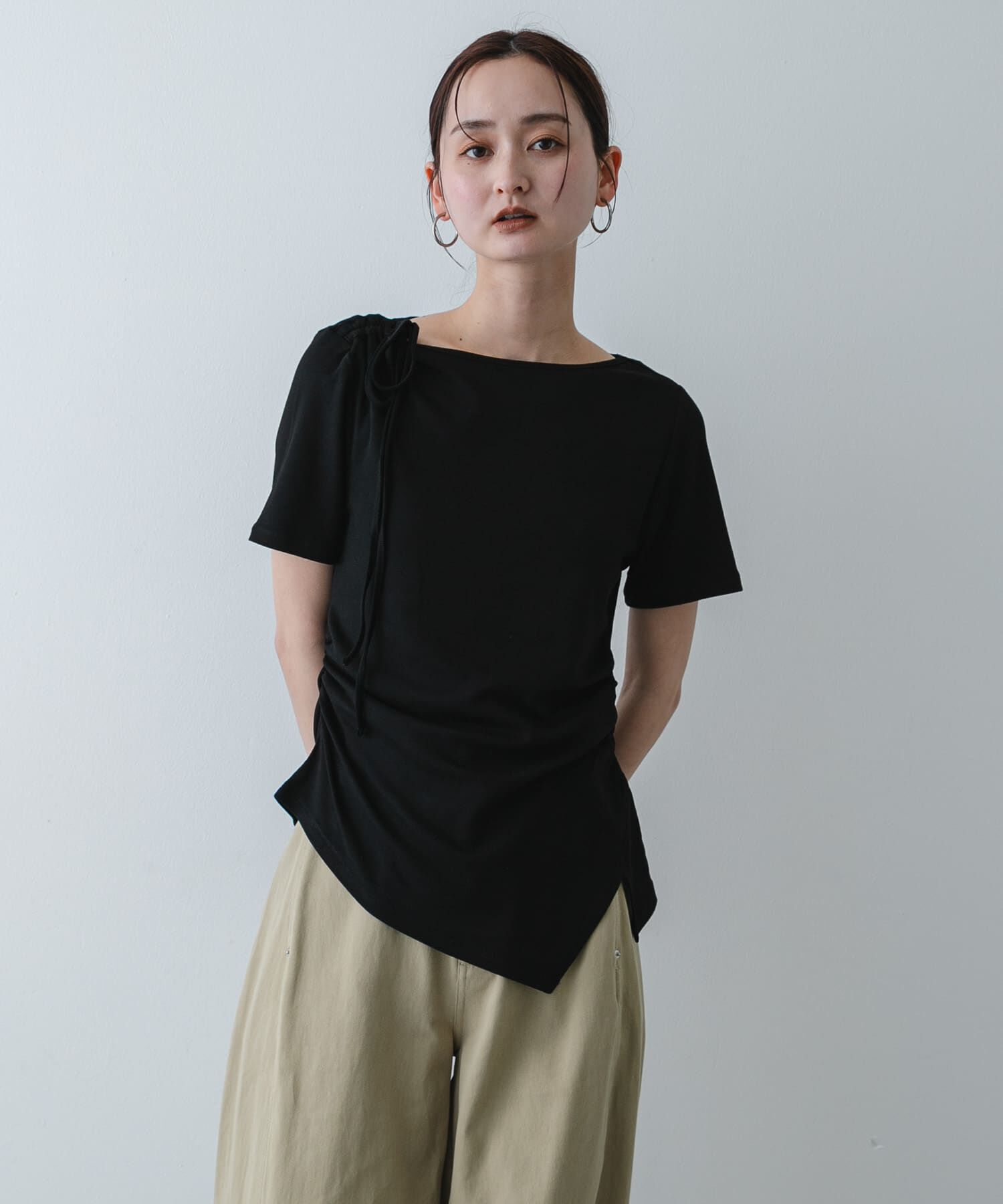 SENSE OF PLACE by URBAN RESEARCH「アシメデザインTシャツ(半袖)」|Tシャツ・カットソー|
