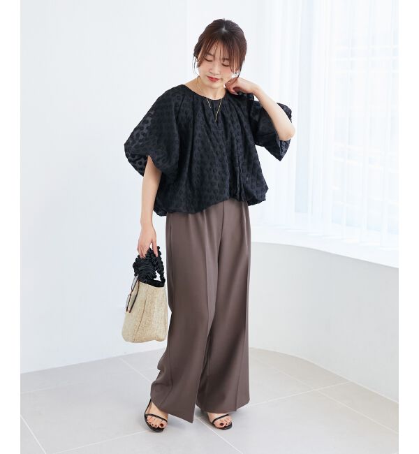  「FRILL HANDLE ROUND TOTE」|トートバッグ|