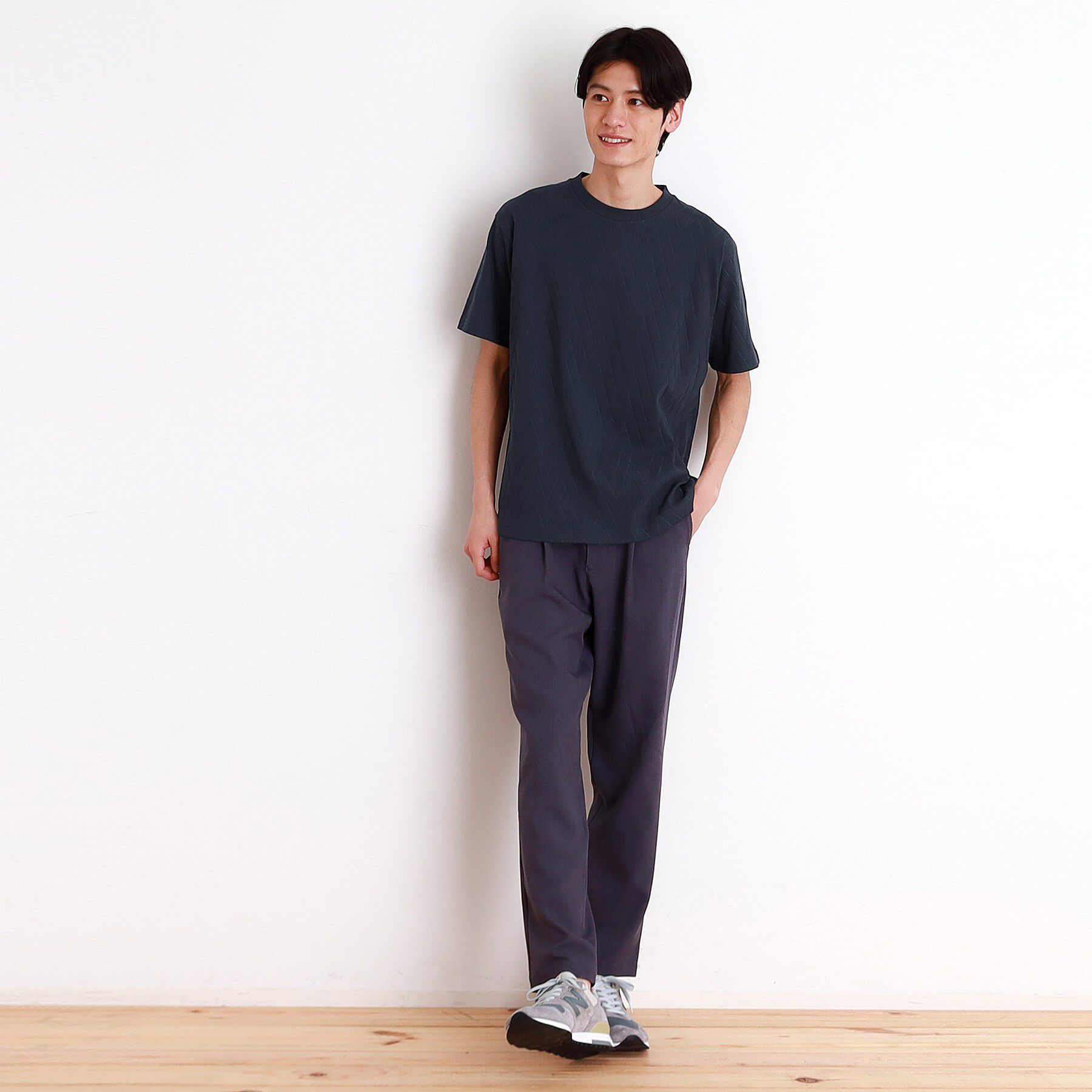 THE SHOP TK「ジオメトリック リンクス柄 半袖Ｔシャツ 洗濯機OK」|Tシャツ・カットソー|
