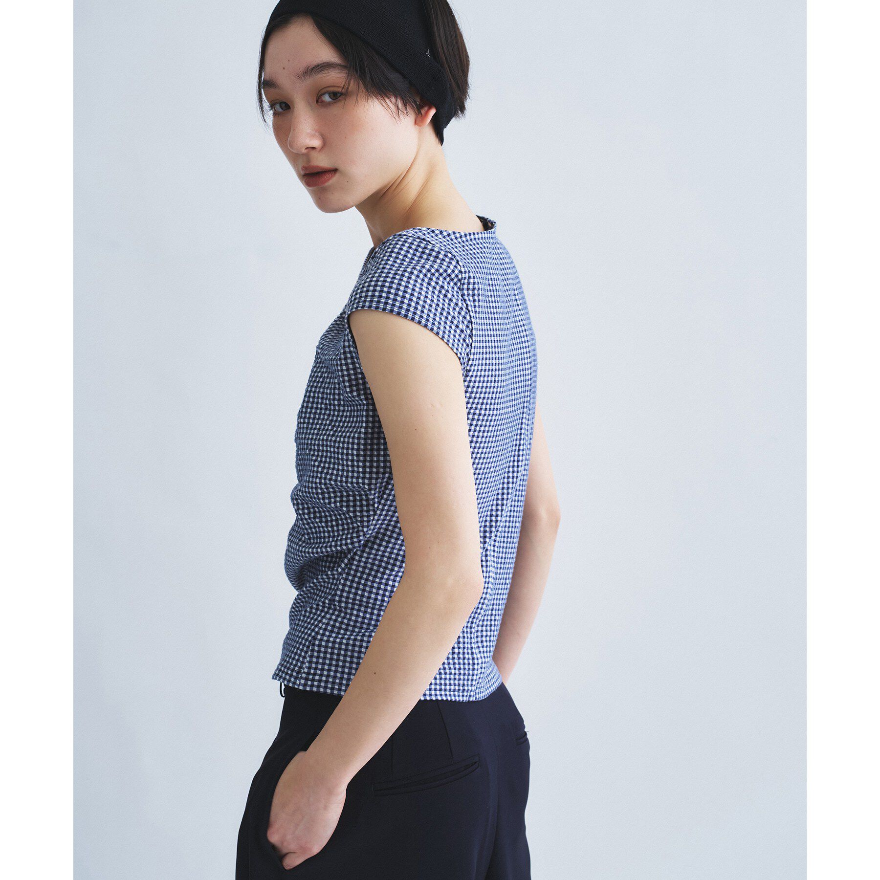 CODE A「gingham edge tops」|Tシャツ・カットソー|