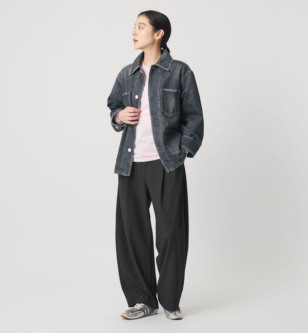 BEAUTY&YOUTH UNITED ARROWS「ポリエステルブレンド カーブパンツ」|スラックス|