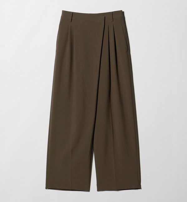 BEAUTY&YOUTH UNITED ARROWS「ポプリン 2タック ラップパンツ ウォッシャブル 吸水速乾 接触冷感」|その他|MOCA