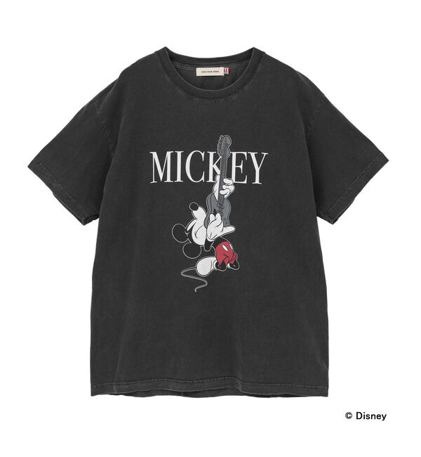Liesse「【GOOD ROCK SPEED/グッドロックスピード】ミッキーTシャツ（26FDS005W）」|Tシャツ・カットソー|チャコールグレー