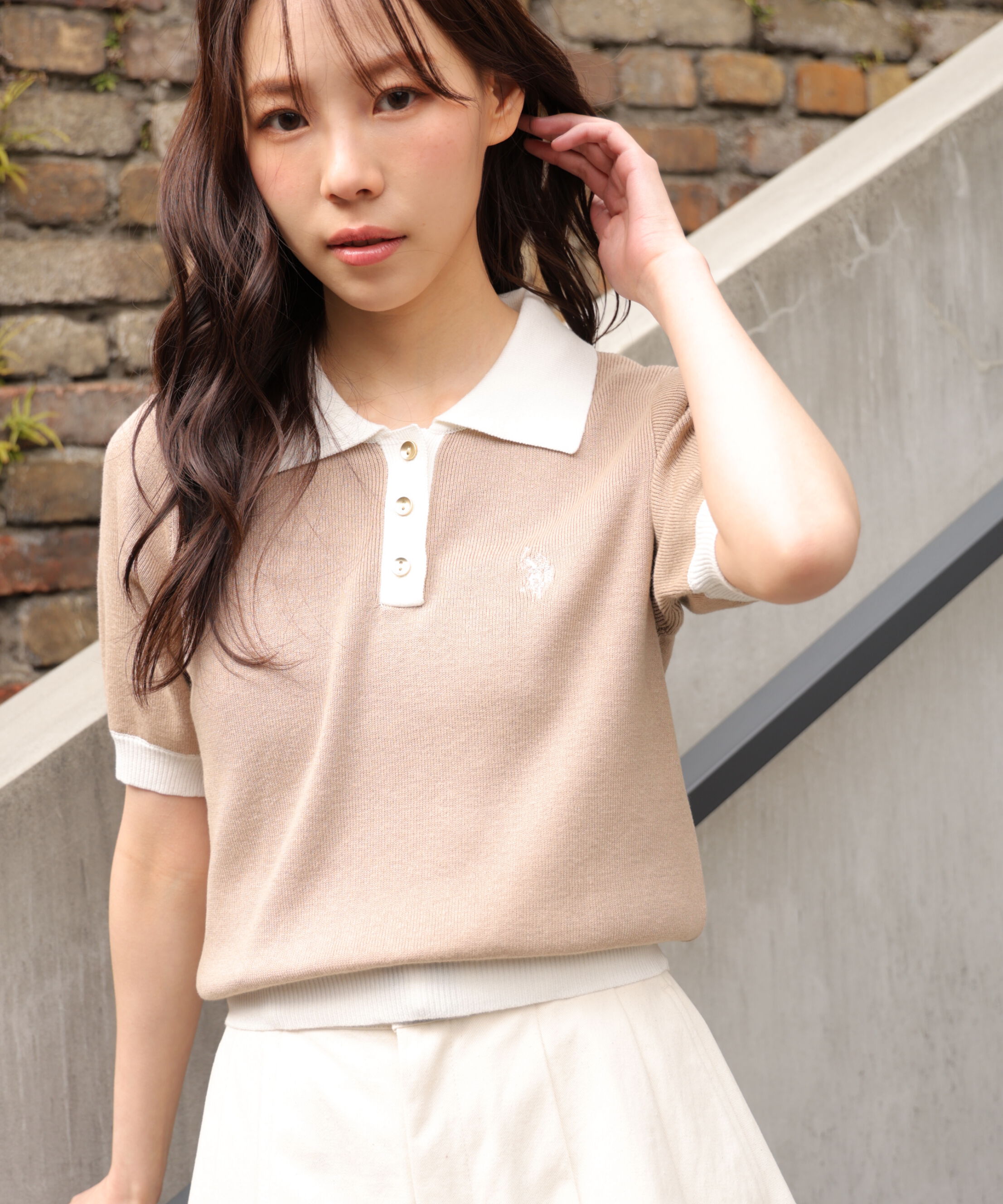  「U.S. POLO ASSN./ユーエスポロアッスン別注／金釦ポロニット」|ニット・セーター|