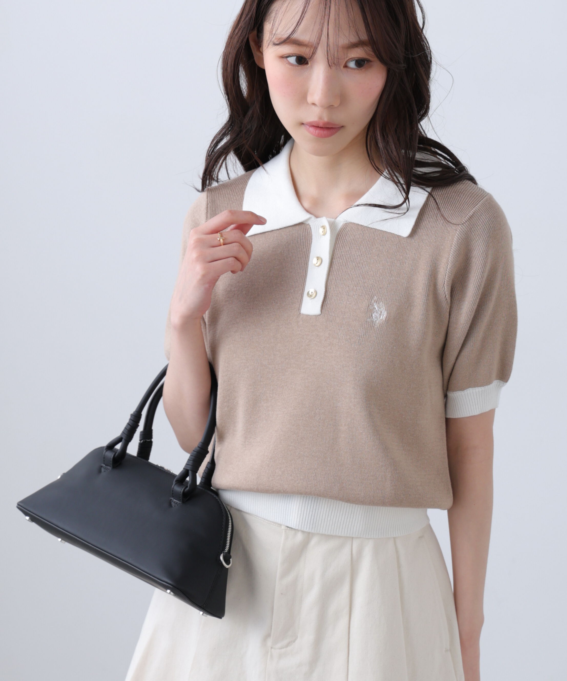  「U.S. POLO ASSN./ユーエスポロアッスン別注／金釦ポロニット」|ニット・セーター|