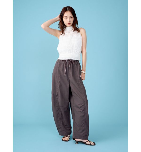 LAGUNAMOON「【FILA別注】エアリーナイロンバナナパンツ」|その他|チャコールグレー