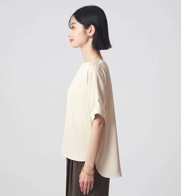 UNITED ARROWS green label relaxing「サテン TEE ブラウス」|シャツ・ブラウス|