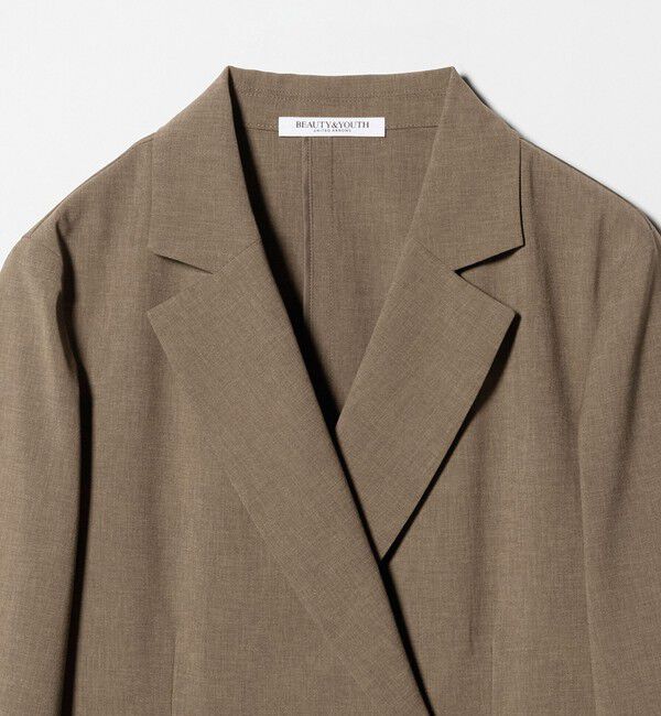 BEAUTY&YOUTH UNITED ARROWS「ポリエステル ダブルジャケット 吸水速乾 防シワ ウォッシャブル」|テーラードジャケット|