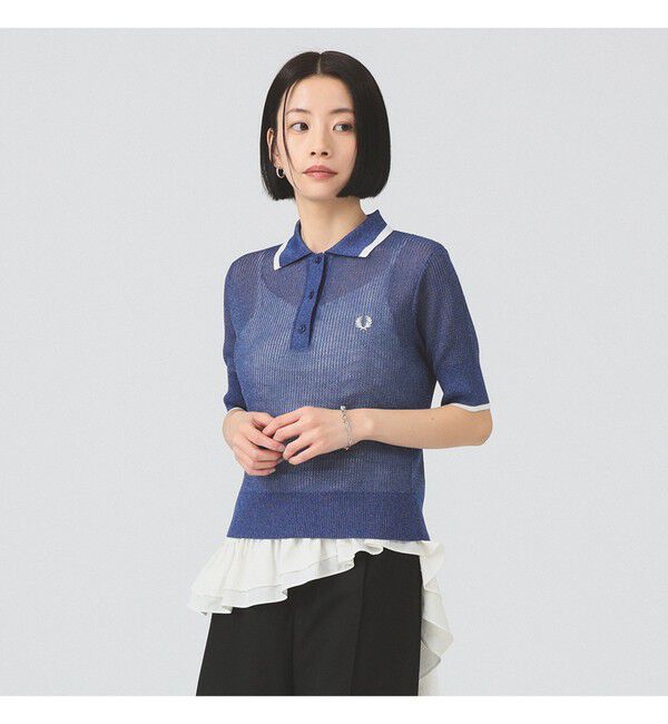 Ray BEAMS 「【別注】FRED PERRY / リブ ニット ポロシャツ」|ポロシャツ|